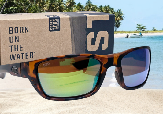 Costa Del Mar WHITETIP sunglasses - Retro Tortoise/Green Mirror 580G