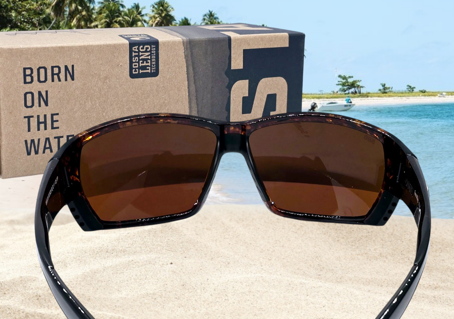 Costa Del Mar TUNA ALLEY sunglasses - Tortoise/Green Mirror 580G