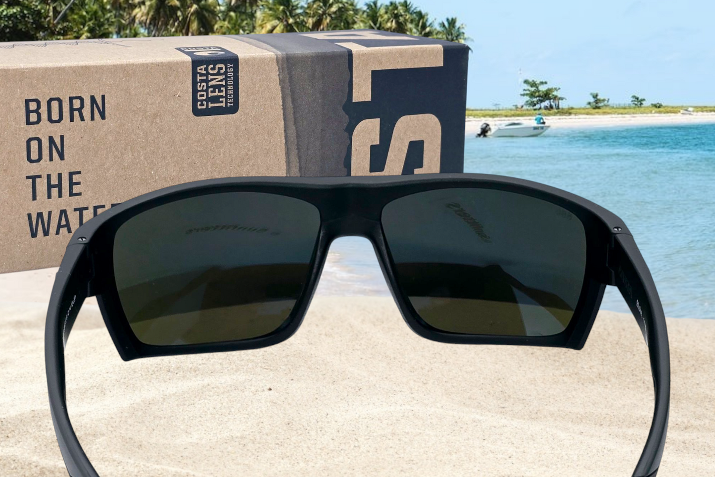 Costa Del Mar BLOKE sunglasses - Matte Gray/Blue Mirror 580G (GLASS)