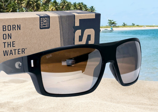 Costa Del Mar DIEGO sunglasses - Matte Black/Copper Silver Mirror 580G