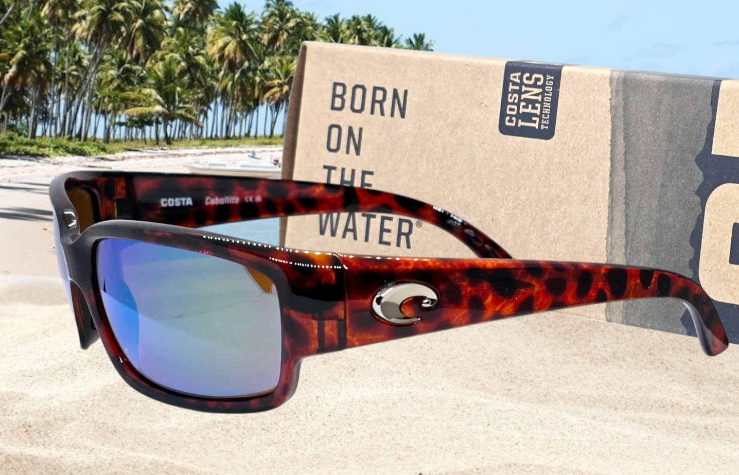 Costa Del Mar CABALLITO sunglasses - Tortoise/Green Mirror 580G (GLASS)