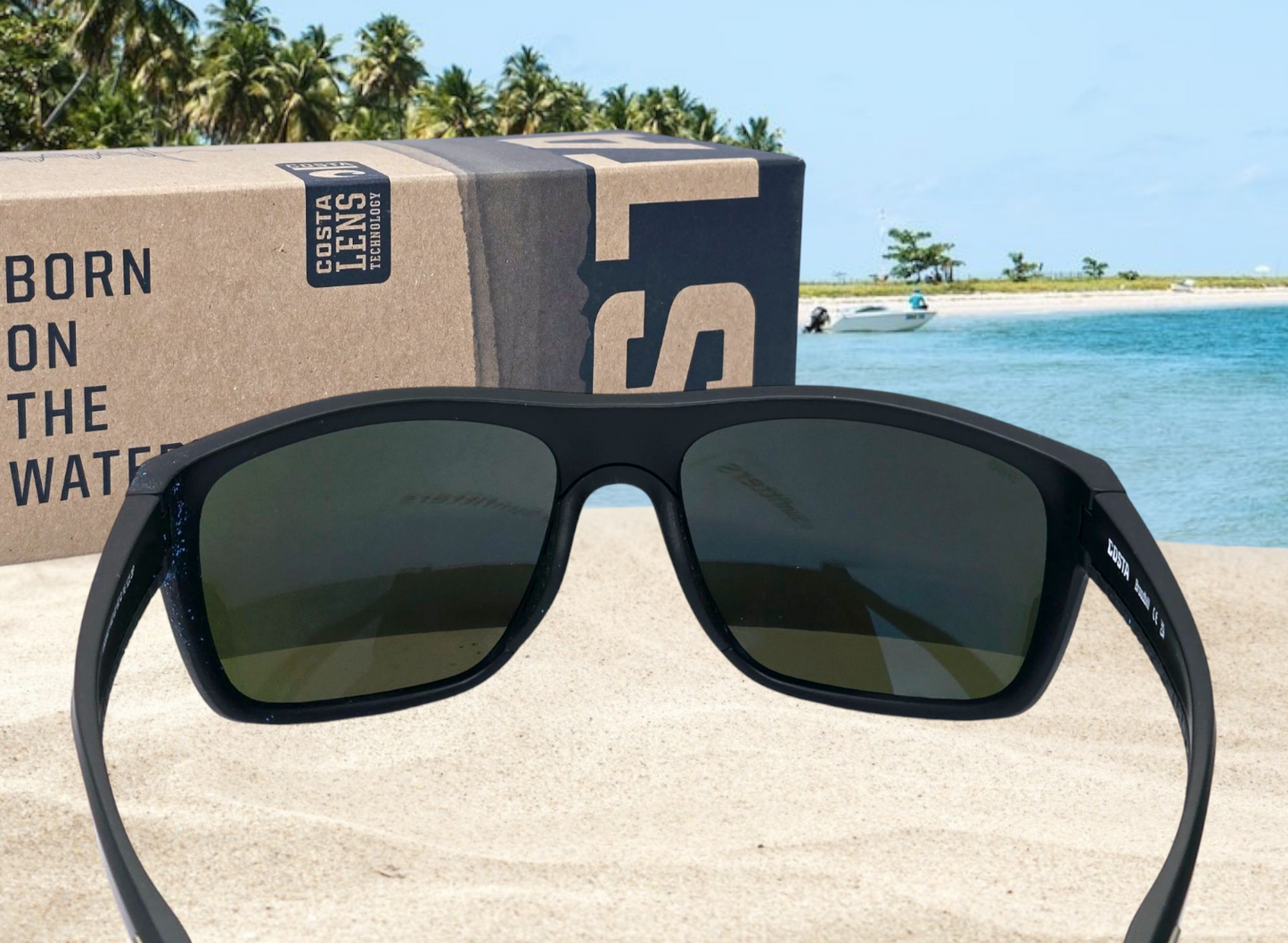 Costa Del Mar BROADBILL sunglasses - Matte Black/Blue Mirror 580G