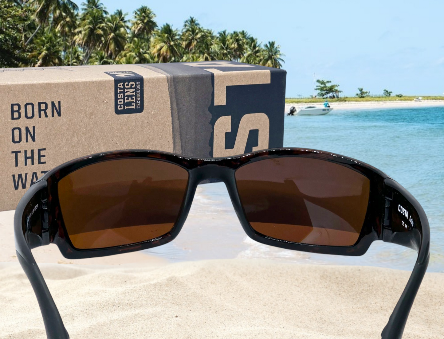 Costa Del Mar CORBINA sunglasses - Tortoise/Green Mirror 580G (glass)