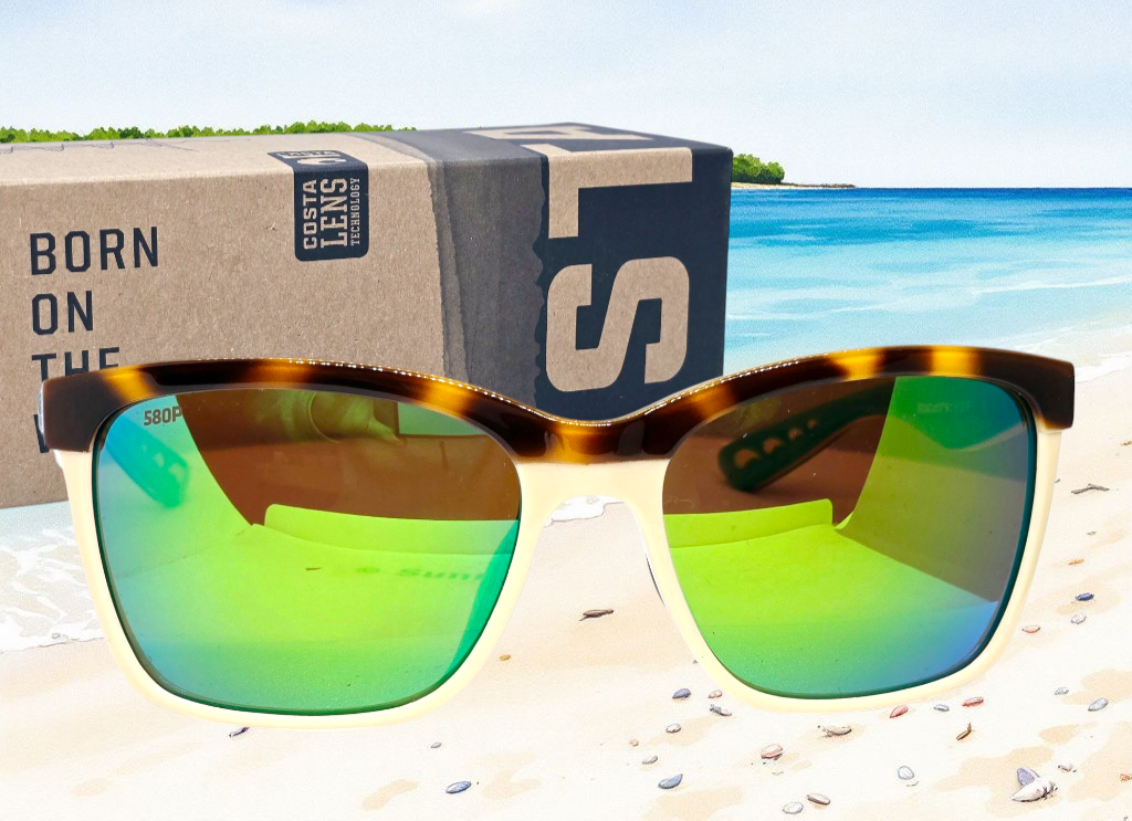 Costa Del Mar ANAA sunglasses - Retro Tortoise/Green Mirror 580P