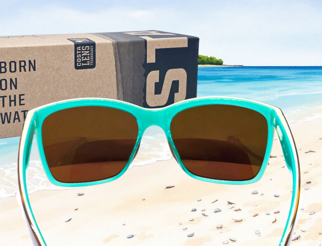 Costa Del Mar ANAA sunglasses - Retro Tortoise/Green Mirror 580P