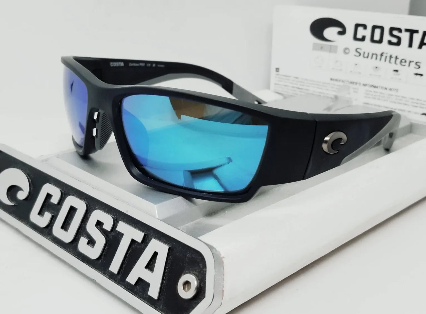 Costa Del Mar CORBINA PRO sunglasses - Matte Black/Blue Mirror 580G