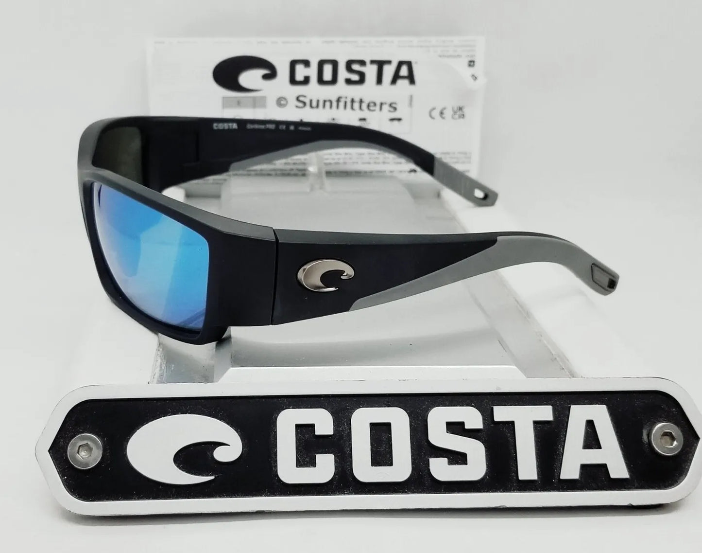 Costa Del Mar CORBINA PRO sunglasses - Matte Black/Blue Mirror 580G