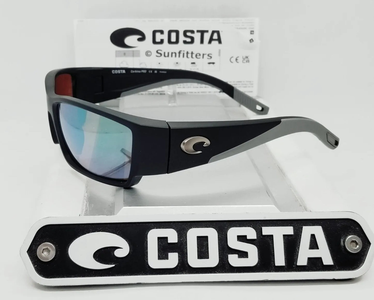Costa Del Mar CORBINA PRO sunglasses - Matte Black/Green Mirror 580G