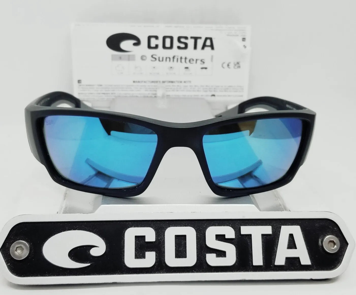 Costa Del Mar CORBINA PRO sunglasses - Matte Black/Blue Mirror 580G