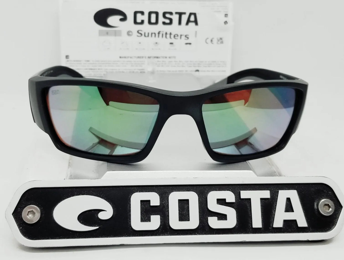 Costa Del Mar CORBINA PRO sunglasses - Matte Black/Green Mirror 580G
