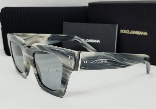 DOLCE & GABBANA DG4413 339087 sunglasses - Grey Horn/Dark Grey