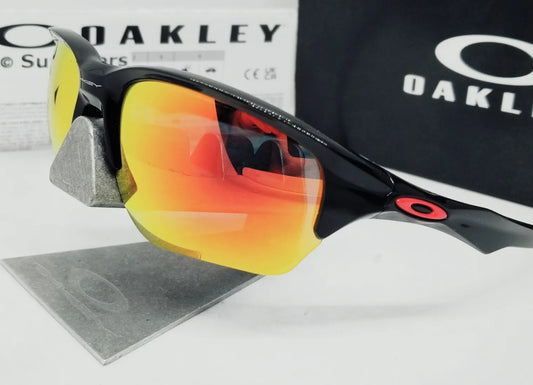 Oakley FLAK BETA sunglasses - Polished Black/Ruby Iridium POLARIZED