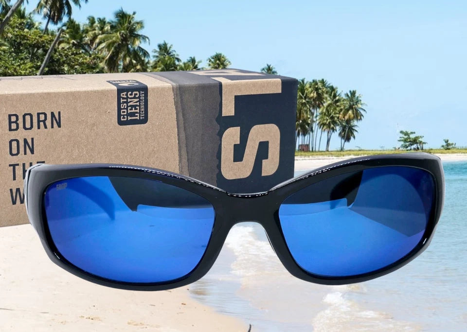 Costa Del Mar HAMMERHEAD sunglasses - Shiny Black/Blue Mirror 580P