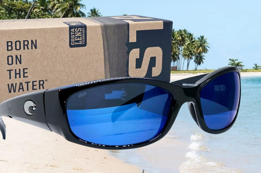 Costa Del Mar HAMMERHEAD sunglasses - Shiny Black/Blue Mirror 580P
