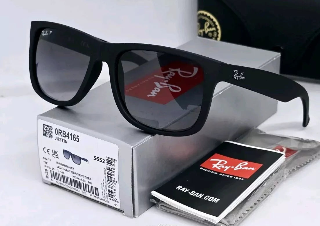 RAY BAN - RB4165 JUSTIN sunglasses - Black/Grey Gradient Polarized