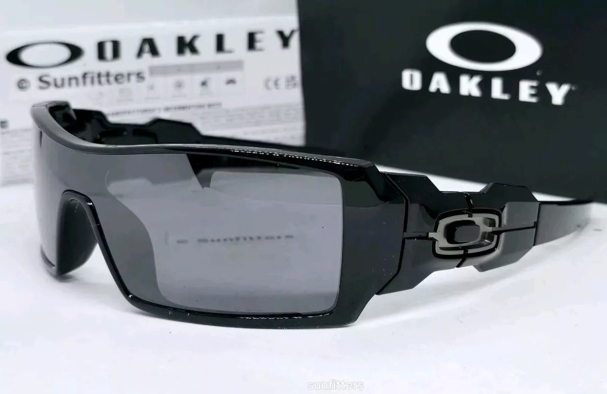 Oakley OIL RIG sunglasses - Polished Black/Black Iridium POLARIZED