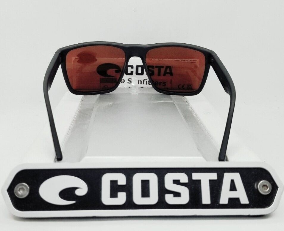 Costa Del Mar PAUNCH XL sunglasses - Matte Black/Green Mirror 580P