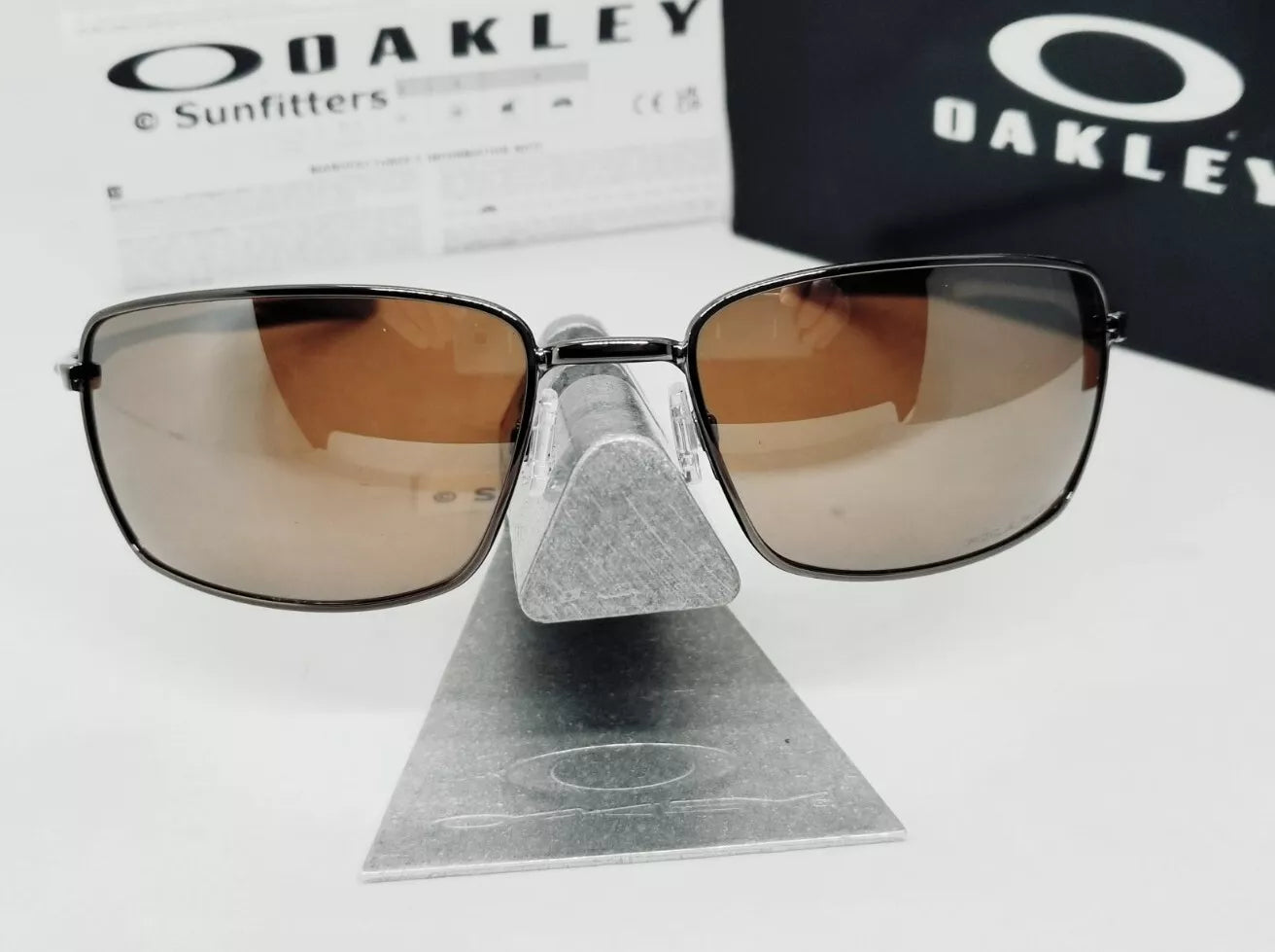 Oakley SQUARE WIRE sunglasses - Tungsten/Tungsten Iridium POLARIZED