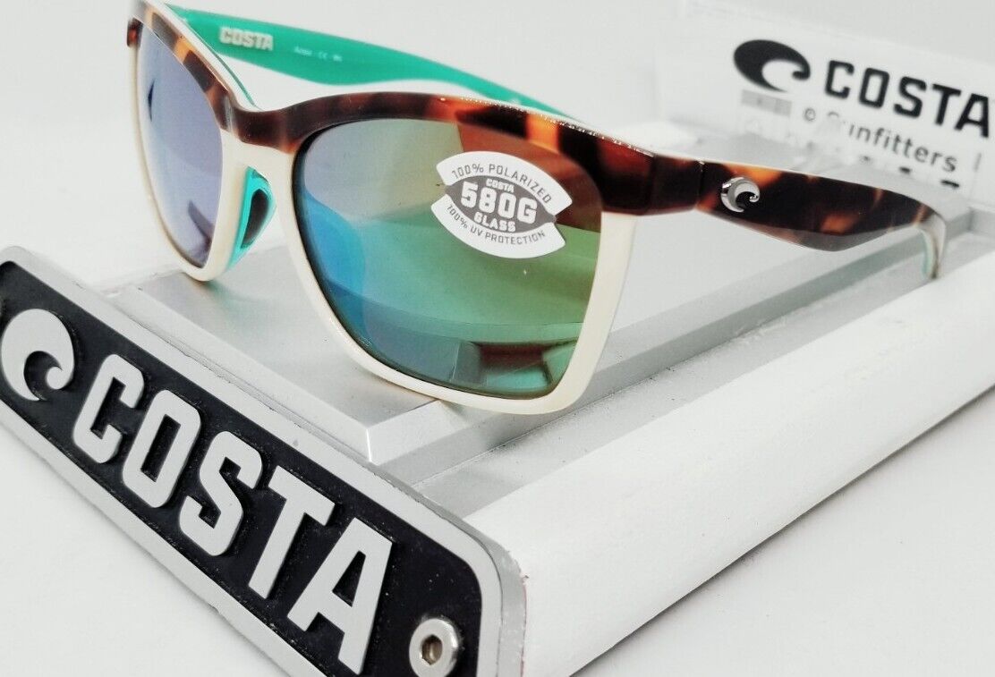 Costa Del Mar ANAA sunglasses - Retro Tortoise/Green Mirror 580G (GLASS)