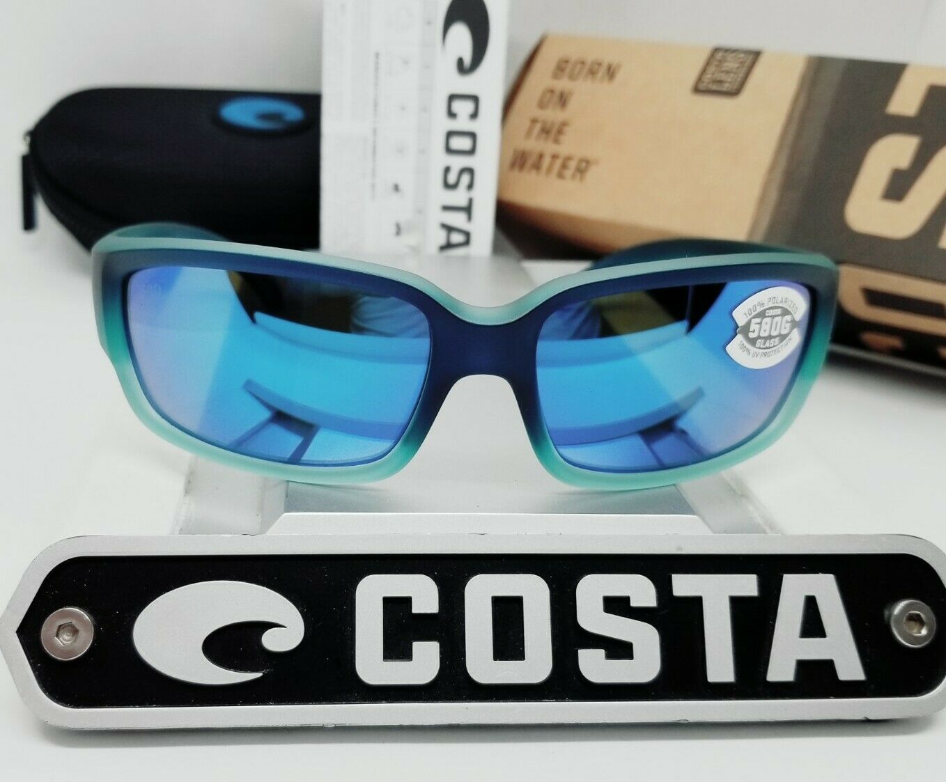 Costa Del Mar CABALLITO sunglasses - Caribbean Fade/Blue Mirror 580G (GLASS)