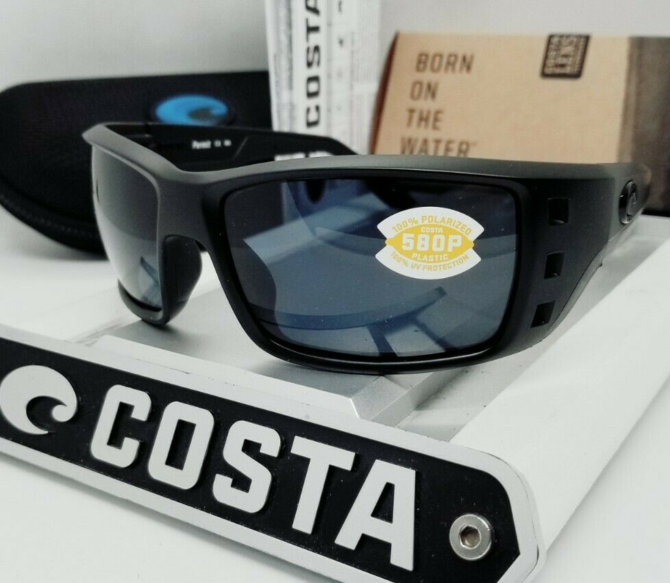 Costa Del Mar Permit Sunglasses Blackout / Gray 580P
