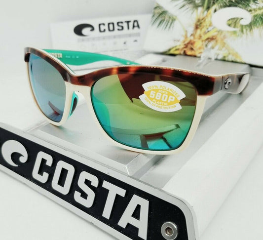 Costa Del Mar ANAA sunglasses - Retro Tortoise/Green Mirror 580P
