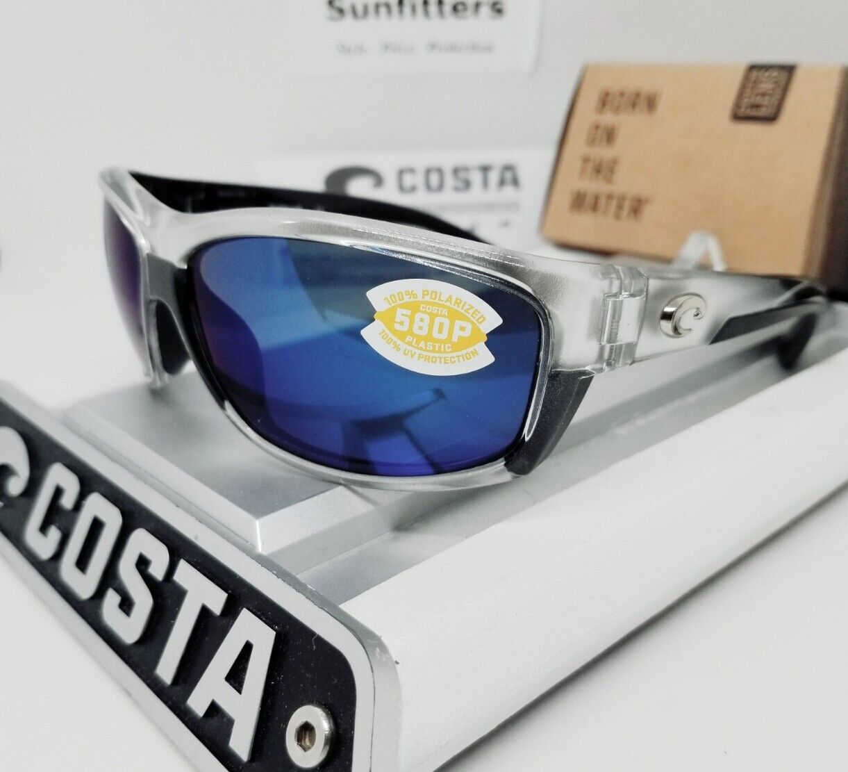 Costa Del Mar SALTBREAK sunglasses - Silver-Black/Blue Mirror 580P