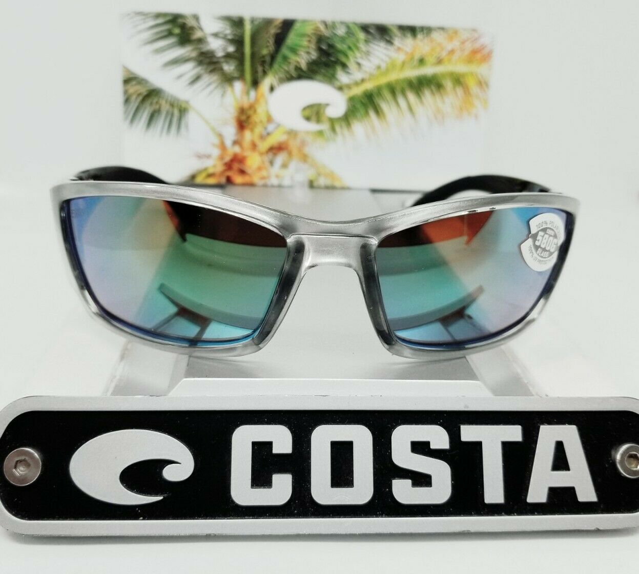 Costa Del Mar CORBINA sunglasses - Silver/Green Mirror 580G (glass)