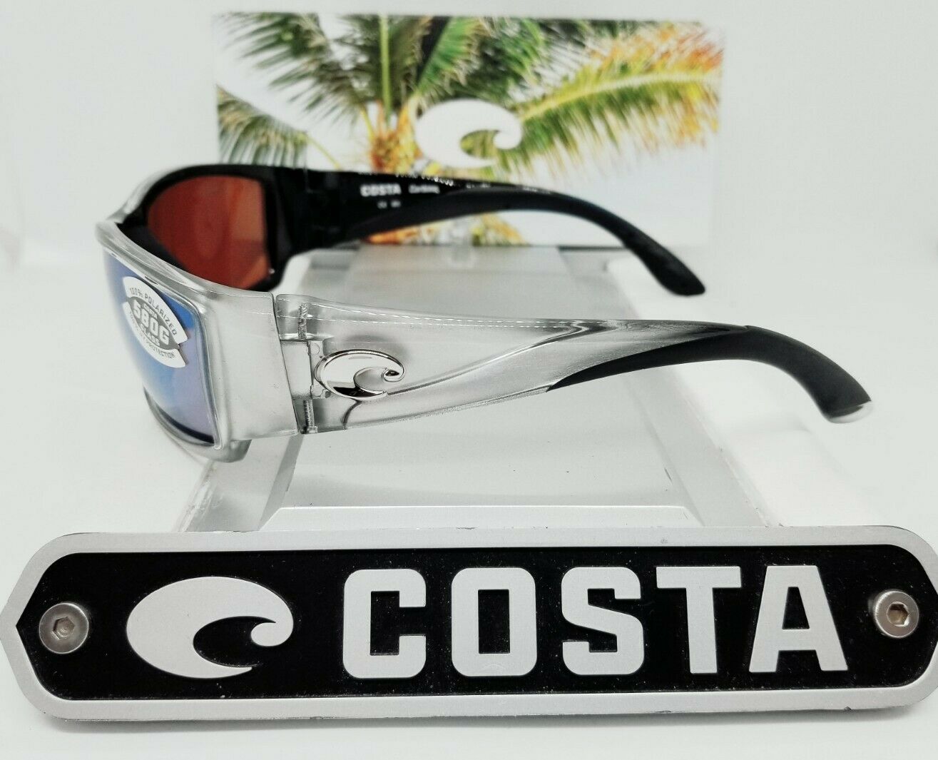 Costa Del Mar CORBINA sunglasses - Silver/Green Mirror 580G (glass)