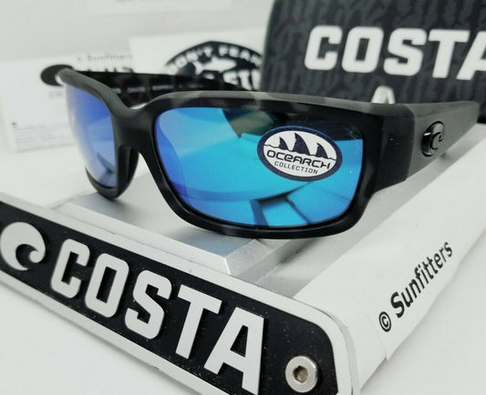 Costa Del Mar CABALLITO sunglasses - Ocearch- Tiger Shark/Blue Mirror 580G (GLASS)