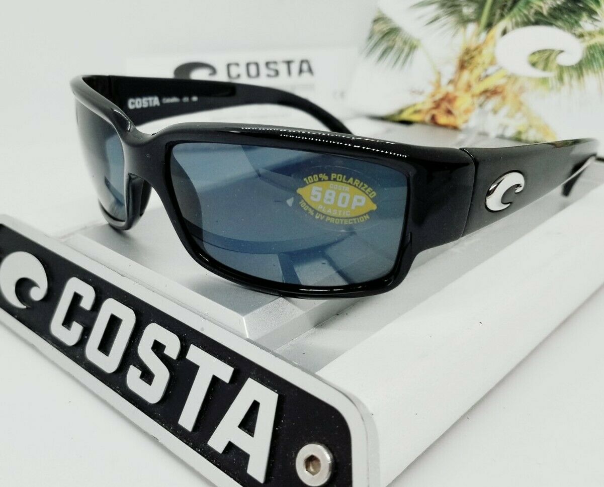 Costa Del Mar CABALLITO sunglasses - Shiny Black/Gray 580P