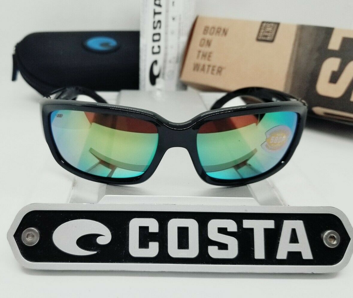 Costa Del Mar CABALLITO sunglasses - Shiny Black/Green Mirror 580P