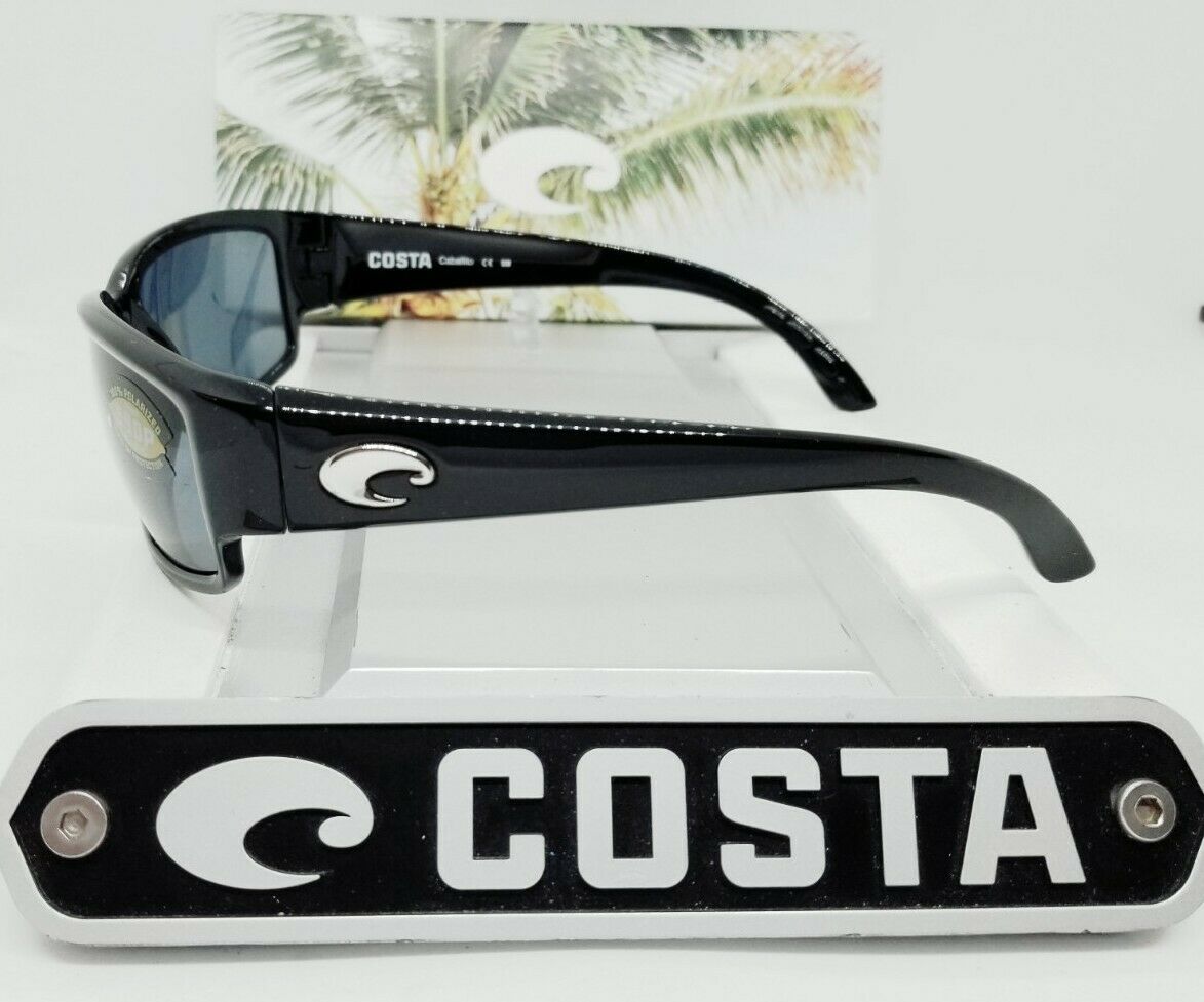 Costa Del Mar CABALLITO sunglasses - Shiny Black/Gray 580P