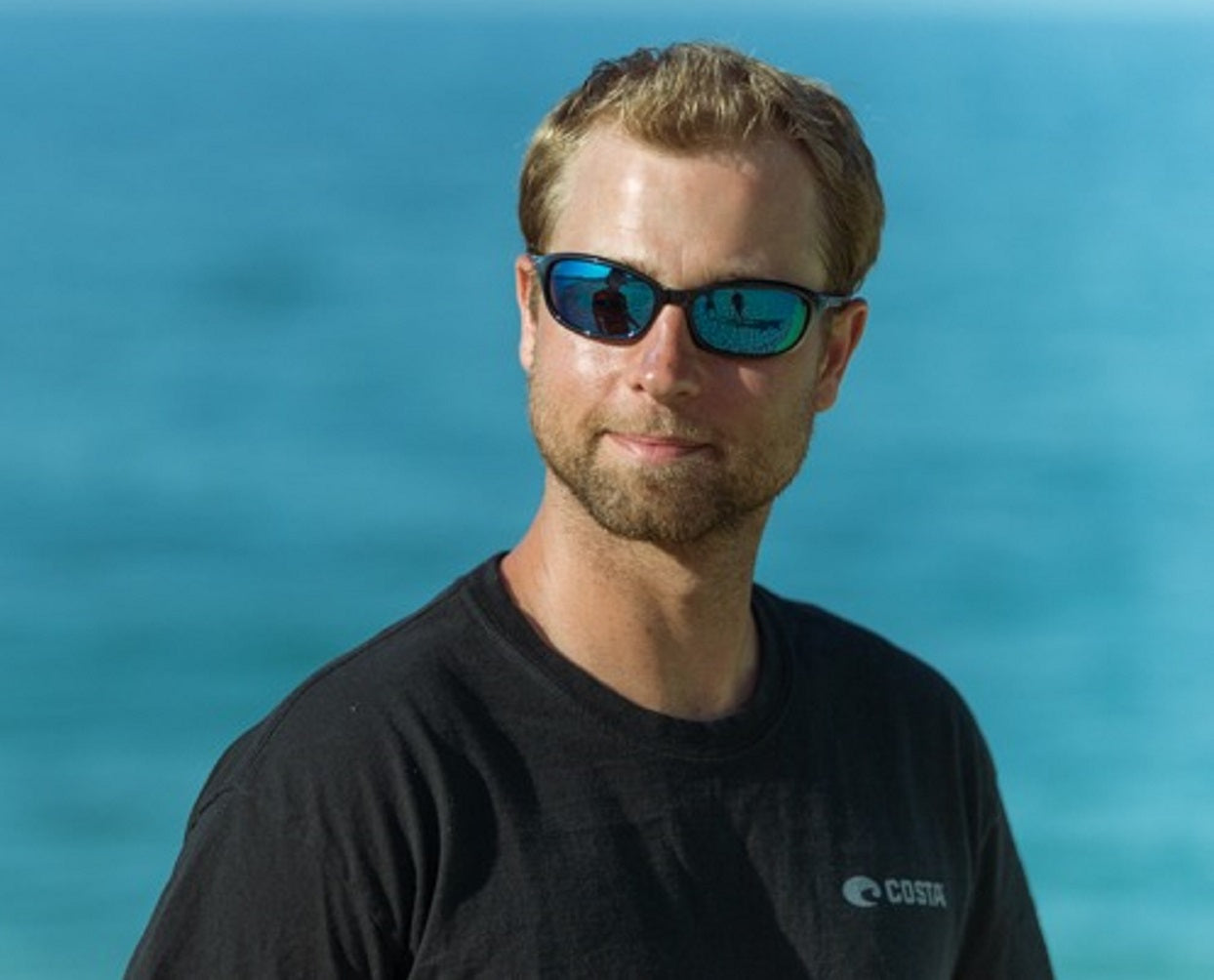 Costa Del Mar HARPOON sunglasses - Shiny Black/Blue Mirror 580P