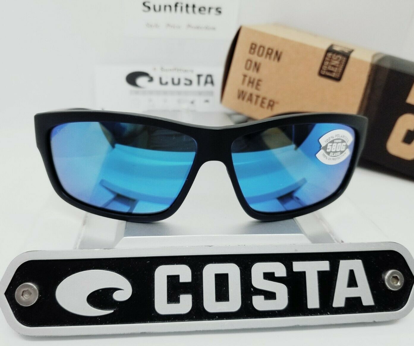 Costa Del Mar CUT sunglasses - Blackout/Blue Mirror 580G (GLASS)