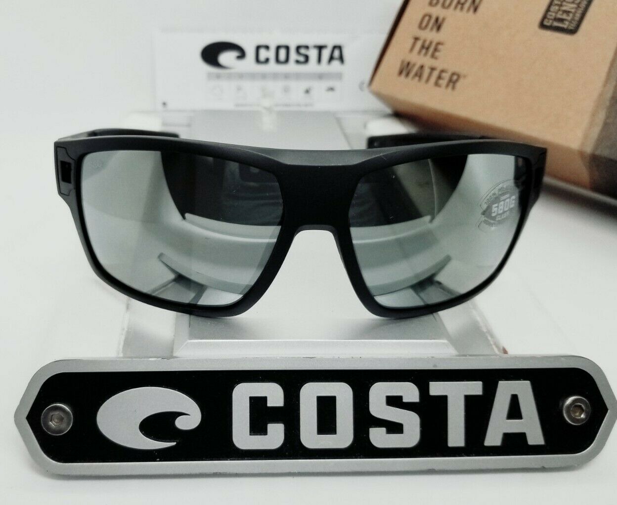 Costa Del Mar DIEGO sunglasses - Matte Black/Silver Mirror 580G