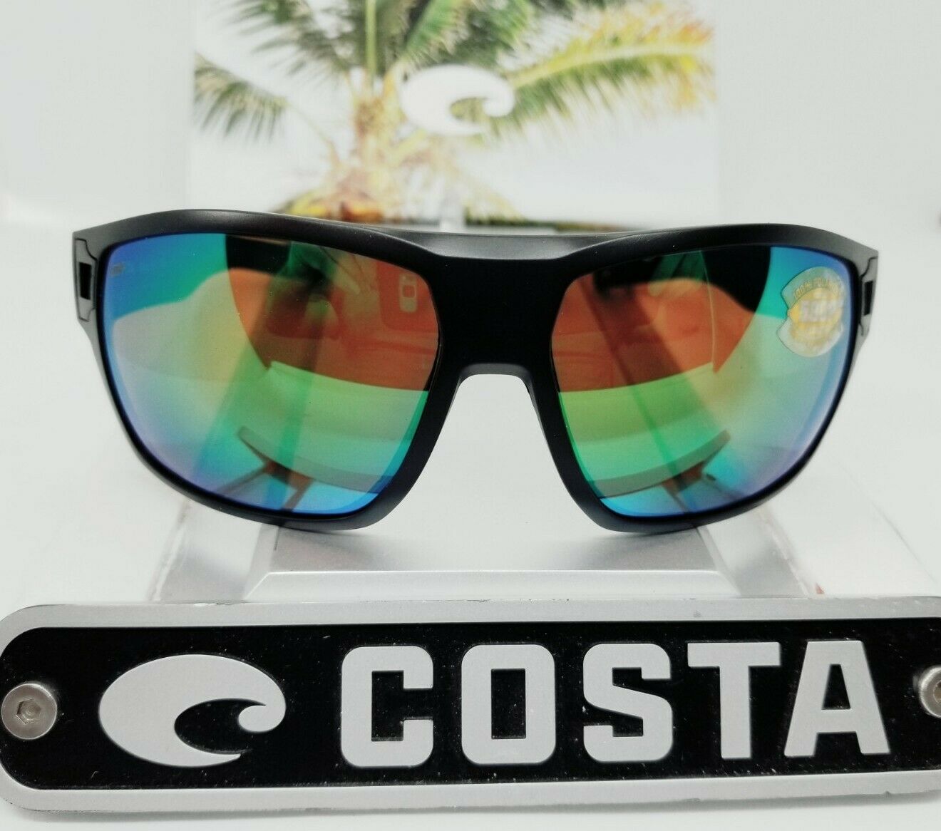 Costa Del Mar DIEGO sunglasses - Matte Black/Green Mirror 580P