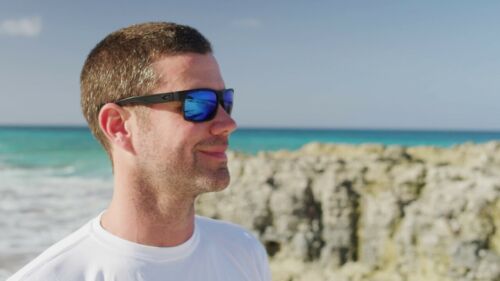 Costa Del Mar HALF MOON sunglasses - OCEARCH - Tiger Shark/Blue 580G