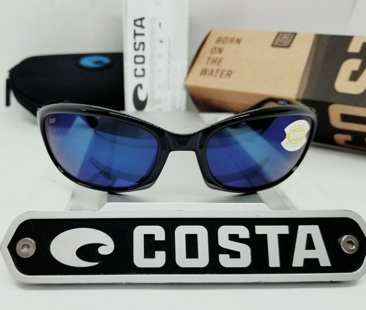 Costa Del Mar HARPOON sunglasses - Shiny Black/Blue Mirror 580P