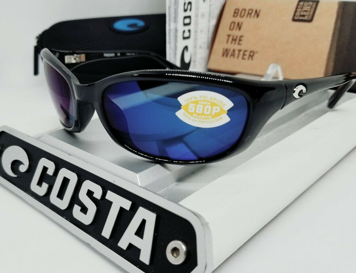 Costa Del Mar HARPOON sunglasses - Shiny Black/Blue Mirror 580P