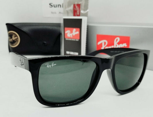 RAY BAN - RB4165 JUSTIN sunglasses - Shiny Black/Green