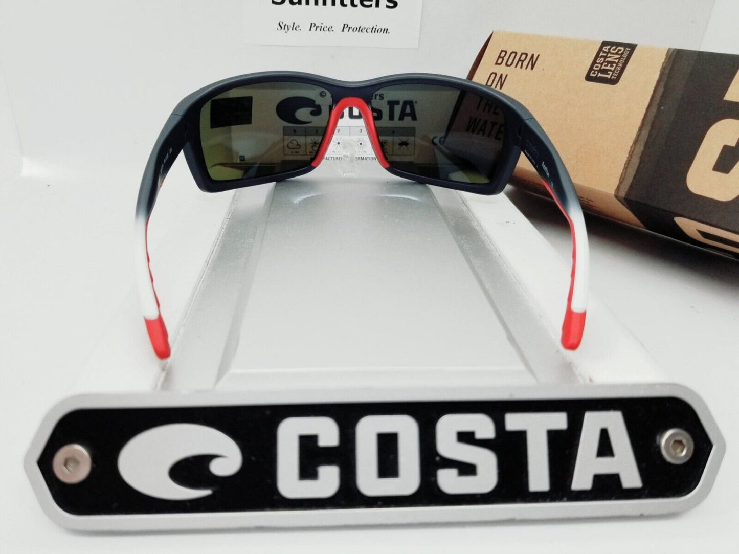 Costa Del Mar REEFTON sunglasses - Matte Freedom Fade/Blue Mirror 580G