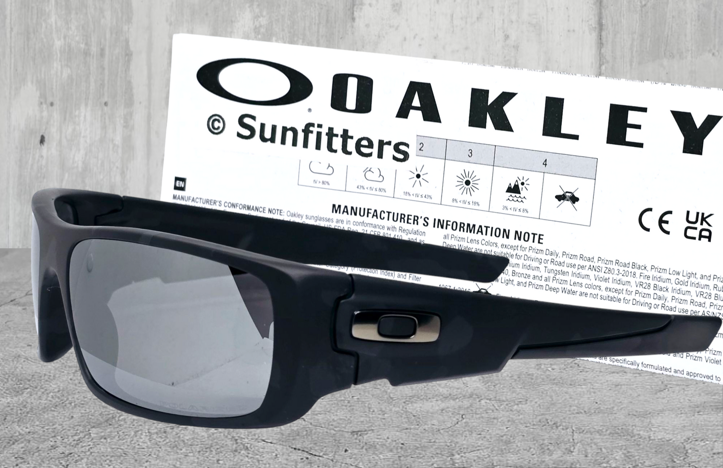 Oakley CRANKSHAFT sunglasses - Matte Shadow Camo/Black Iridium POLARIZED