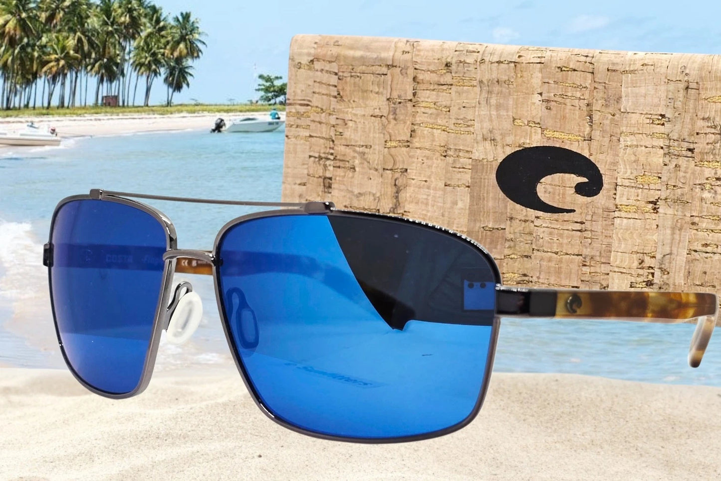 Costa Del Mar FLAGLER sunglasses - Gunmetal/Blue Mirror 580P