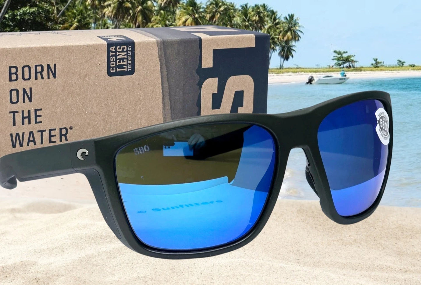 Costa Del Mar FERG sunglasses - Steel Metallic/Blue Mirror 580G