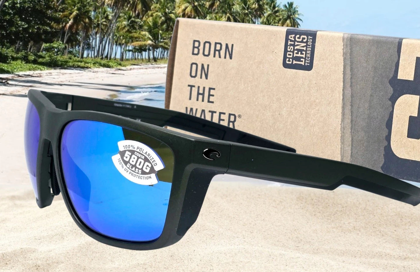 Costa Del Mar FERG sunglasses - Steel Metallic/Blue Mirror 580G