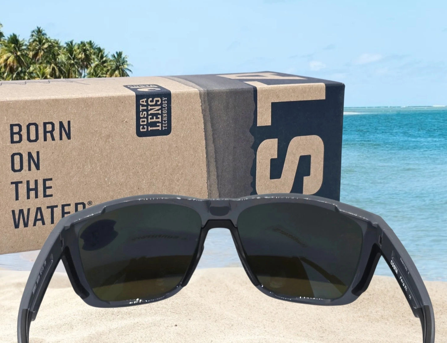 Costa Del Mar FERG XL sunglasses - Shiny Gray/Blue Mirror 580G