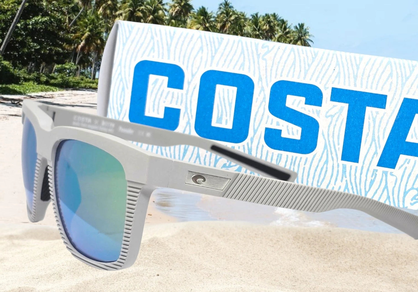 Costa Del Mar PESCADOR sunglasses - Net Light Gray/Green Mirror 580G