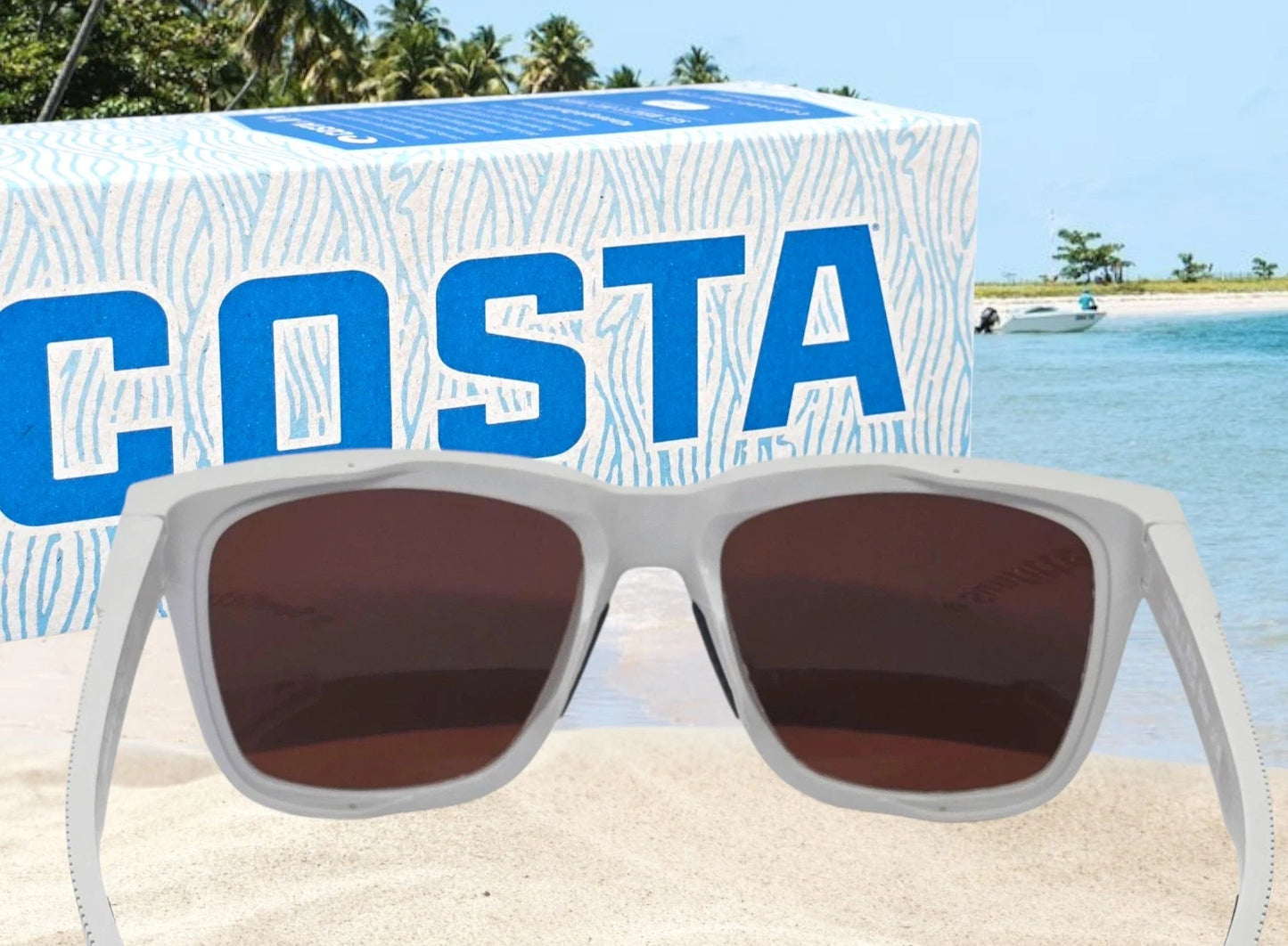 Costa Del Mar PESCADOR sunglasses - Net Light Gray/Green Mirror 580G