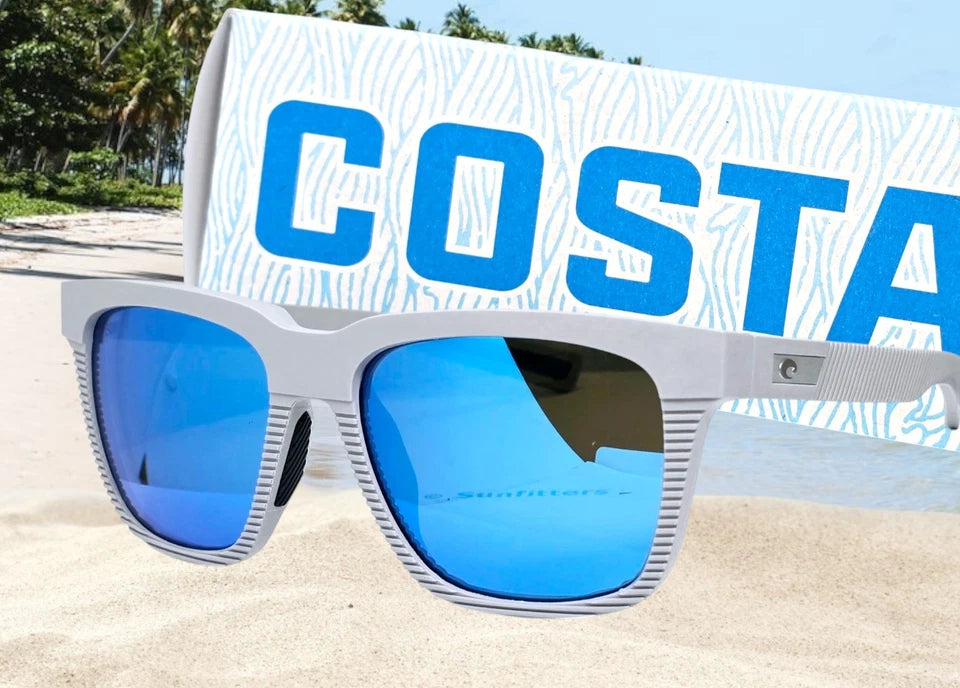 Costa Del Mar PESCADOR sunglasses - Net Light Gray/Blue Mirror 580G